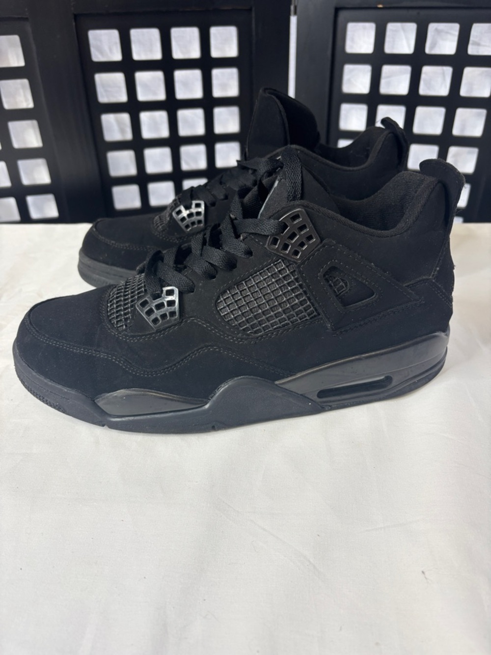 🖤 Nike Air Jordan Retro Black Cat Men's 8.5 405452-010 All Black Sneakers 🖤 - Picture 5 of 12